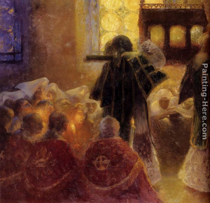 The Relics painting - Gaston La Touche The Relics art painting